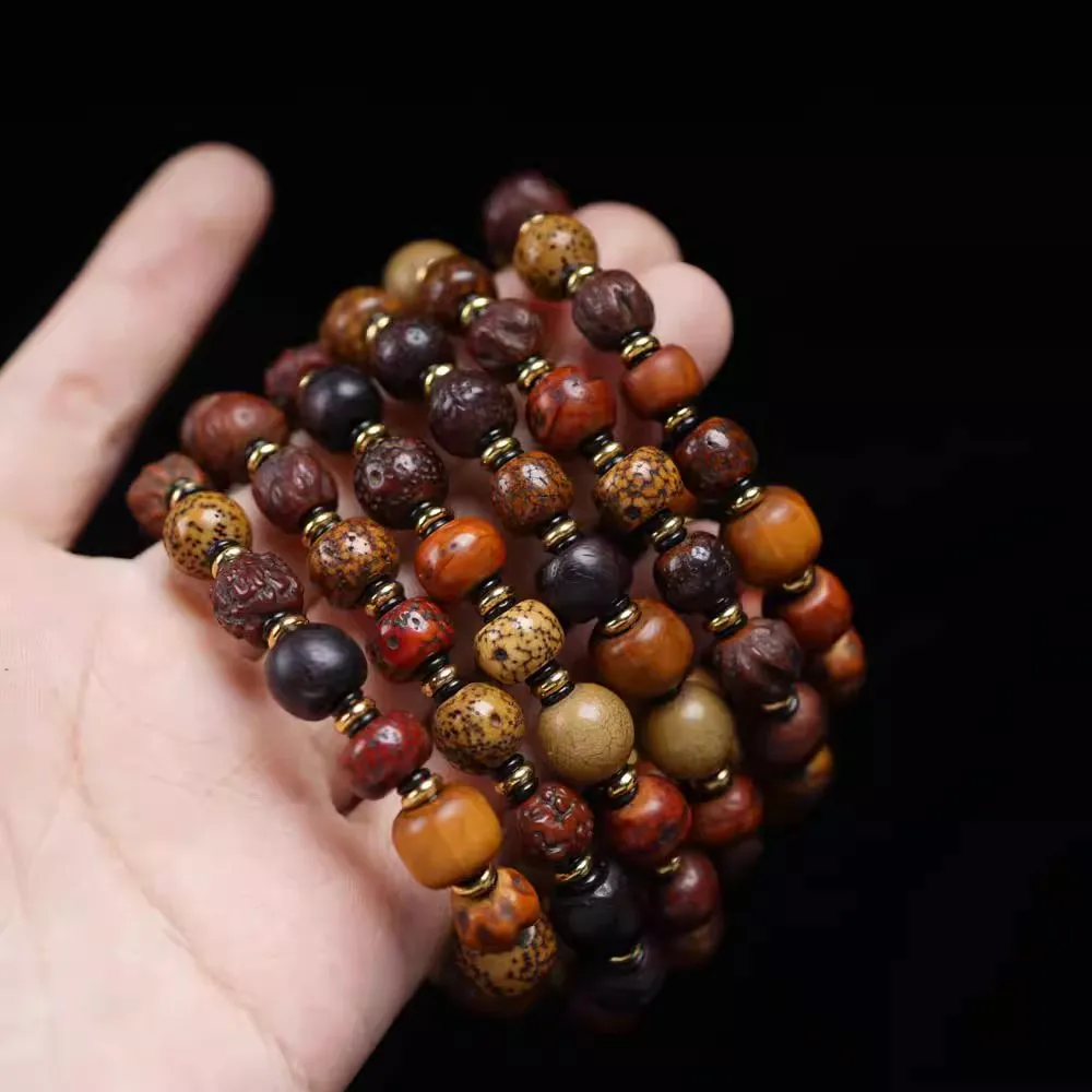 Old Tibetan Spiritual Seeds Wrist Mala