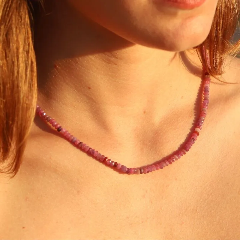 Raw Ruby Luxury Necklace