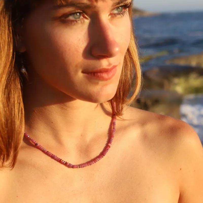 Raw Ruby Luxury Necklace