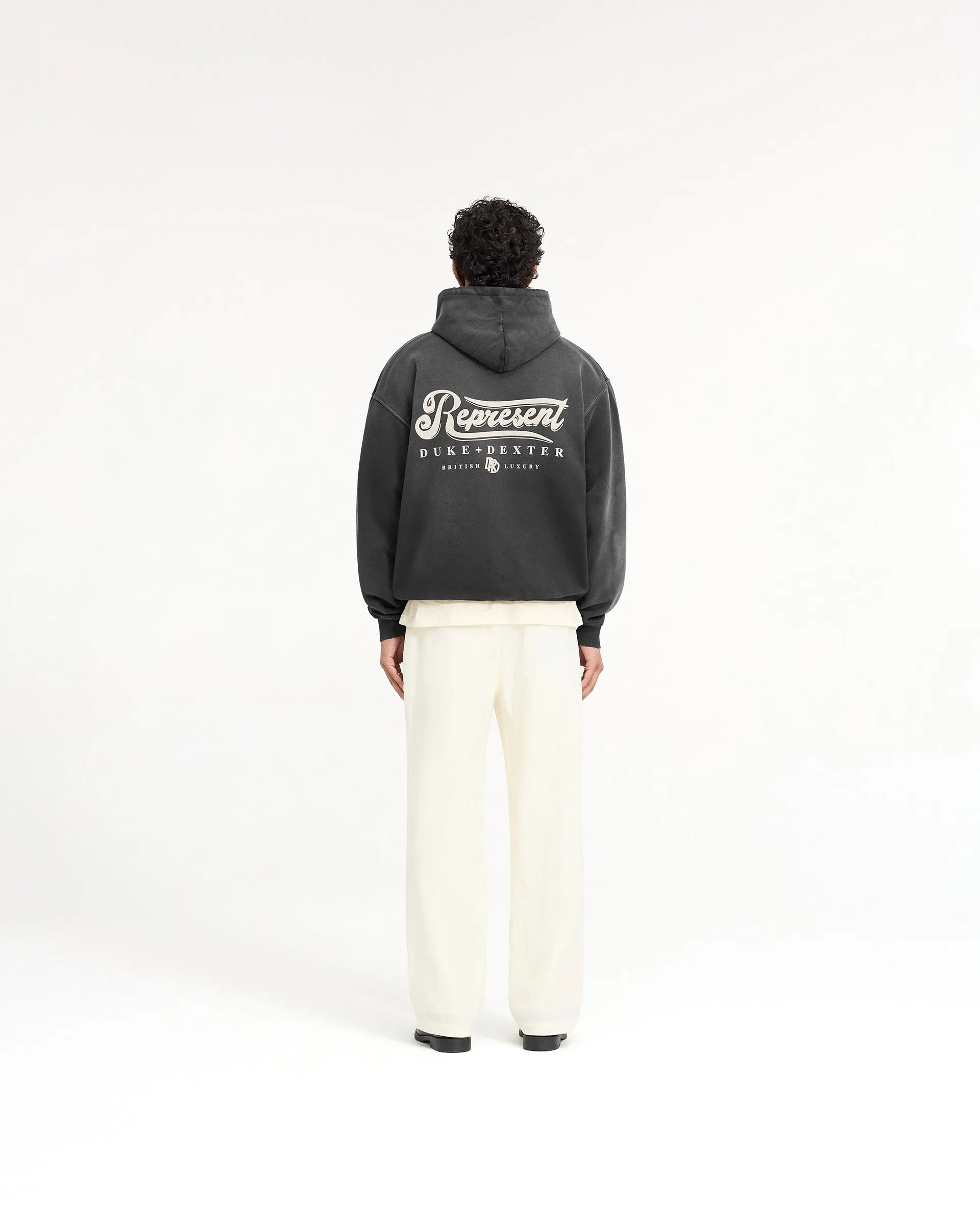 Represent X Duke   Dexter British Luxury Hoodie - Stained Black