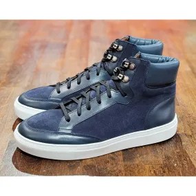 Richland - Navy Calf / Navy Suede / White Sole