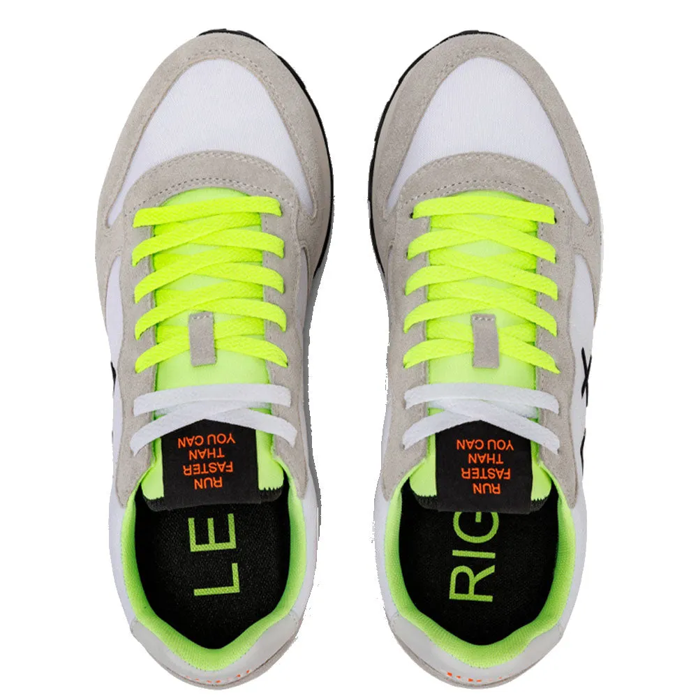 Scarpe Uomo Sun68 Sneakers Tom Fluo Bianco - Z34102