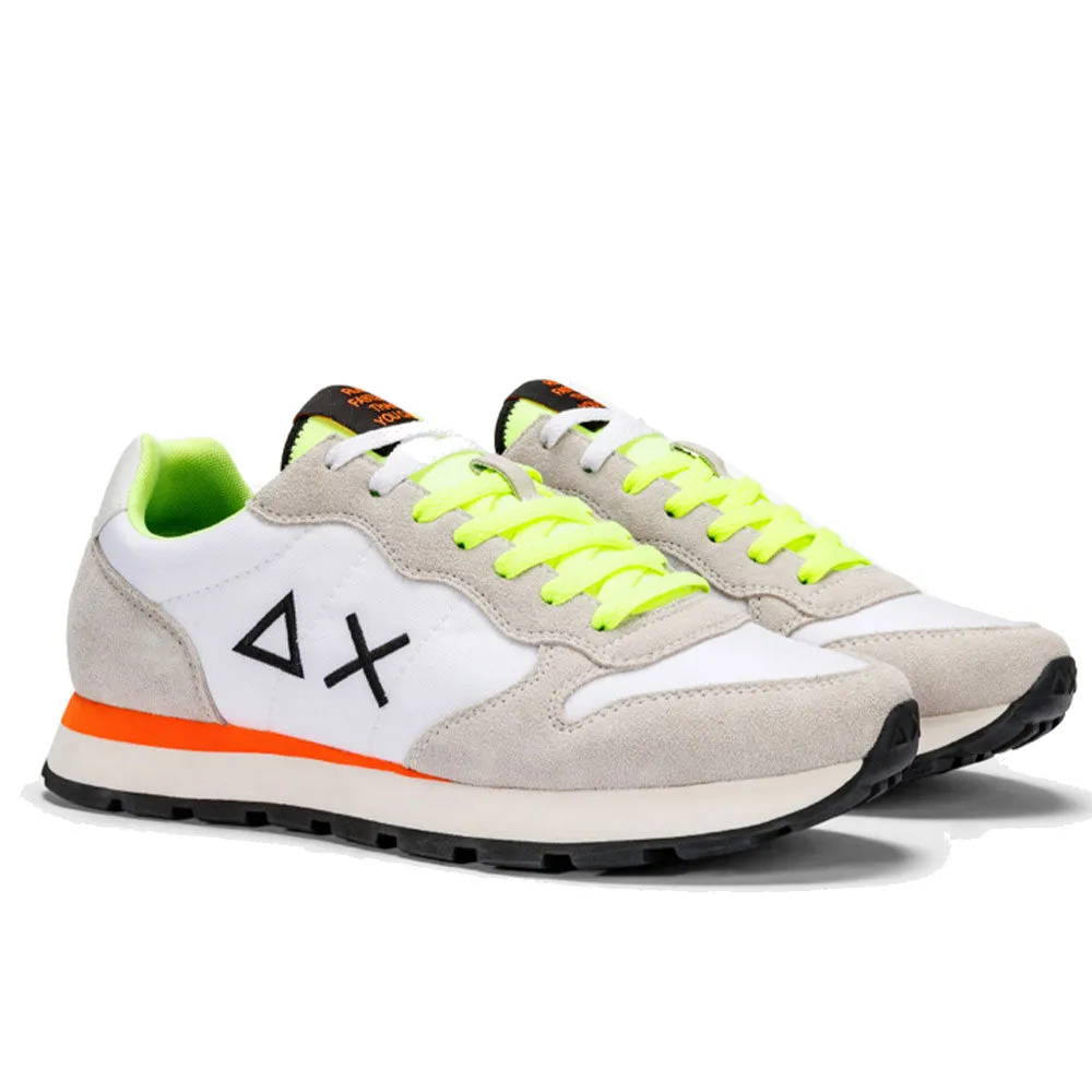 Scarpe Uomo Sun68 Sneakers Tom Fluo Bianco - Z34102