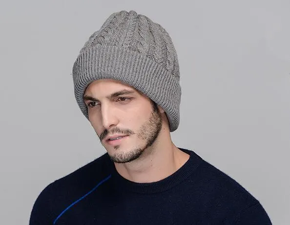 Slouchy Knit Beanie for Men