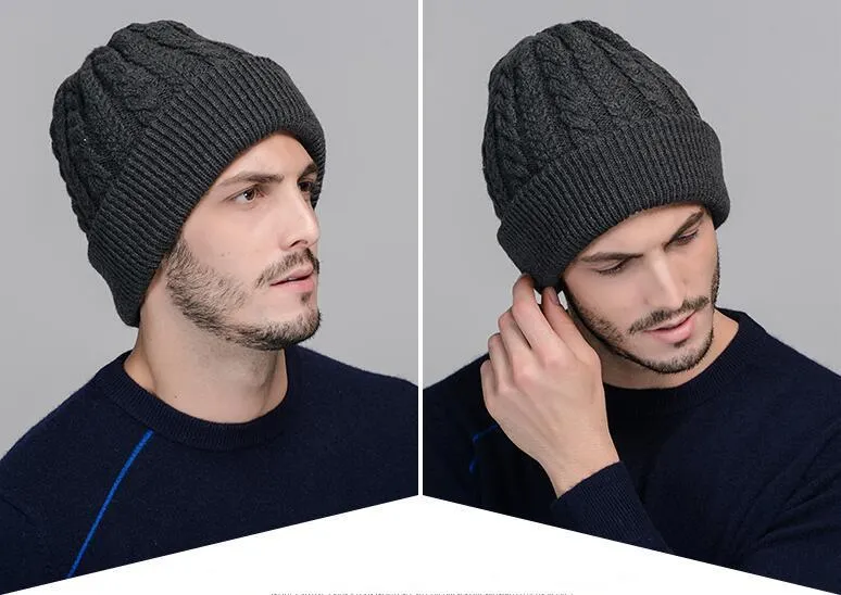 Slouchy Knit Beanie for Men