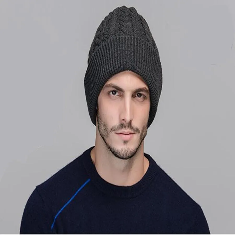 Slouchy Knit Beanie for Men