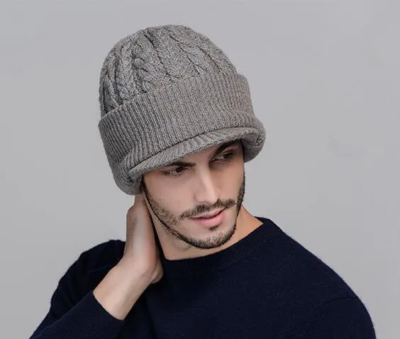 Slouchy Knit Beanie for Men