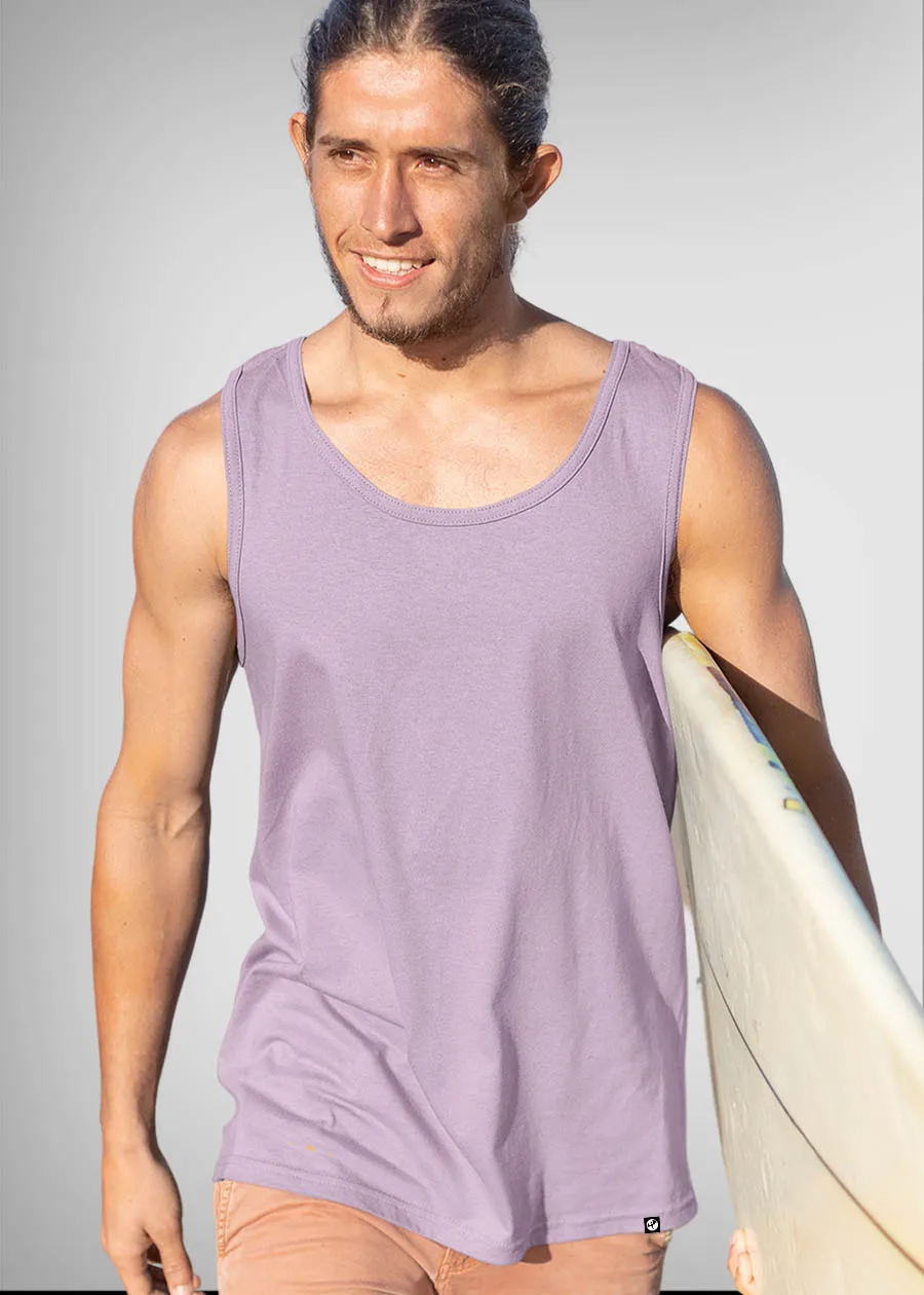 Solid Men Vest - Lilac