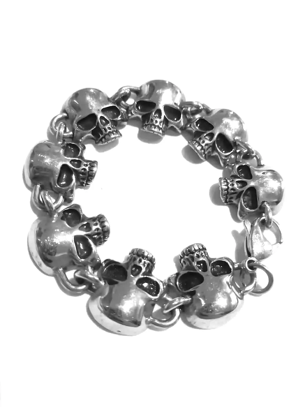 Straight Face Skull  Bracelet