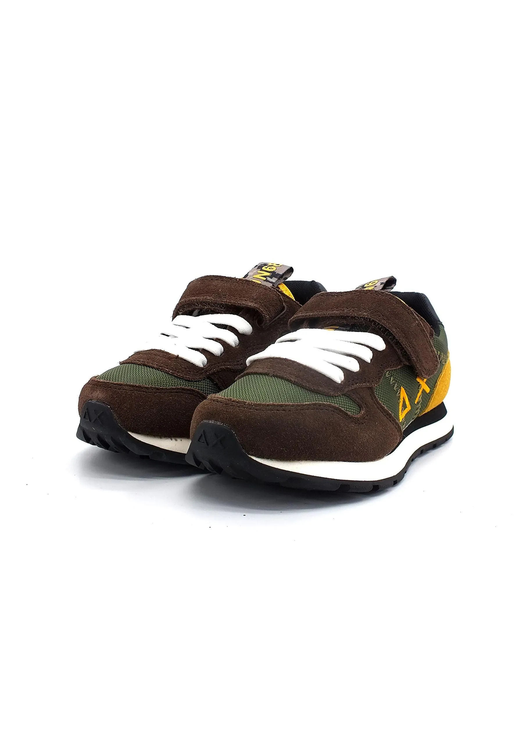 SUN68 Boy's Tom Goes Camping Sneaker Bimbo Militare Scuro Z42310K