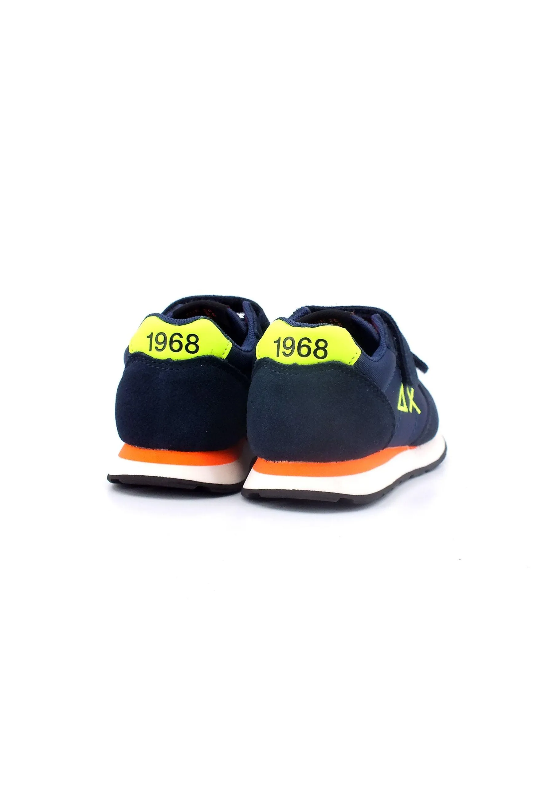 SUN68 Tom Fluo Sneaker Bambino Navy Blue Z33302B