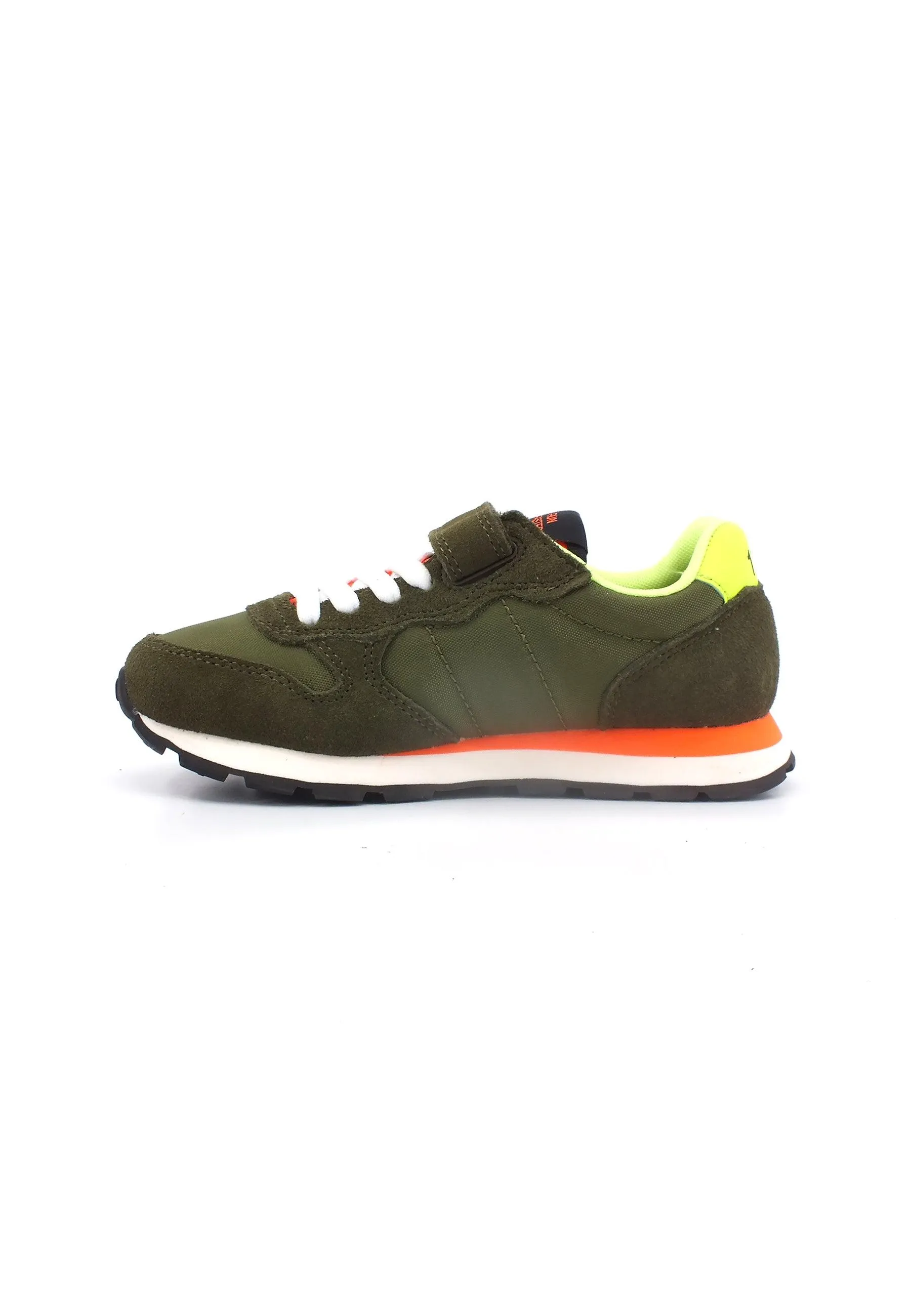 SUN68 Tom Fluo Sneaker Bambino Verde Militare Z33302K