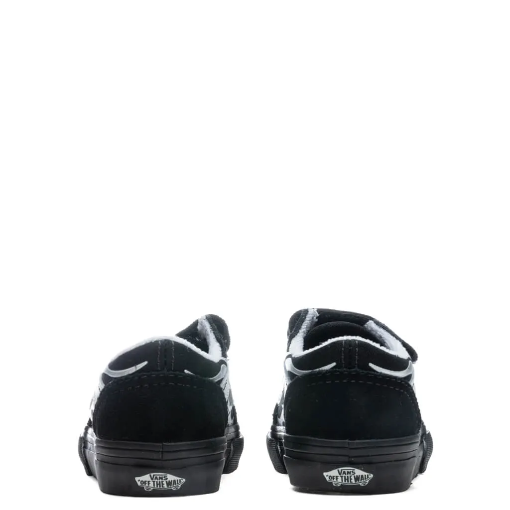 Toddler Old Skool V Metallic Flame - Black/Silver