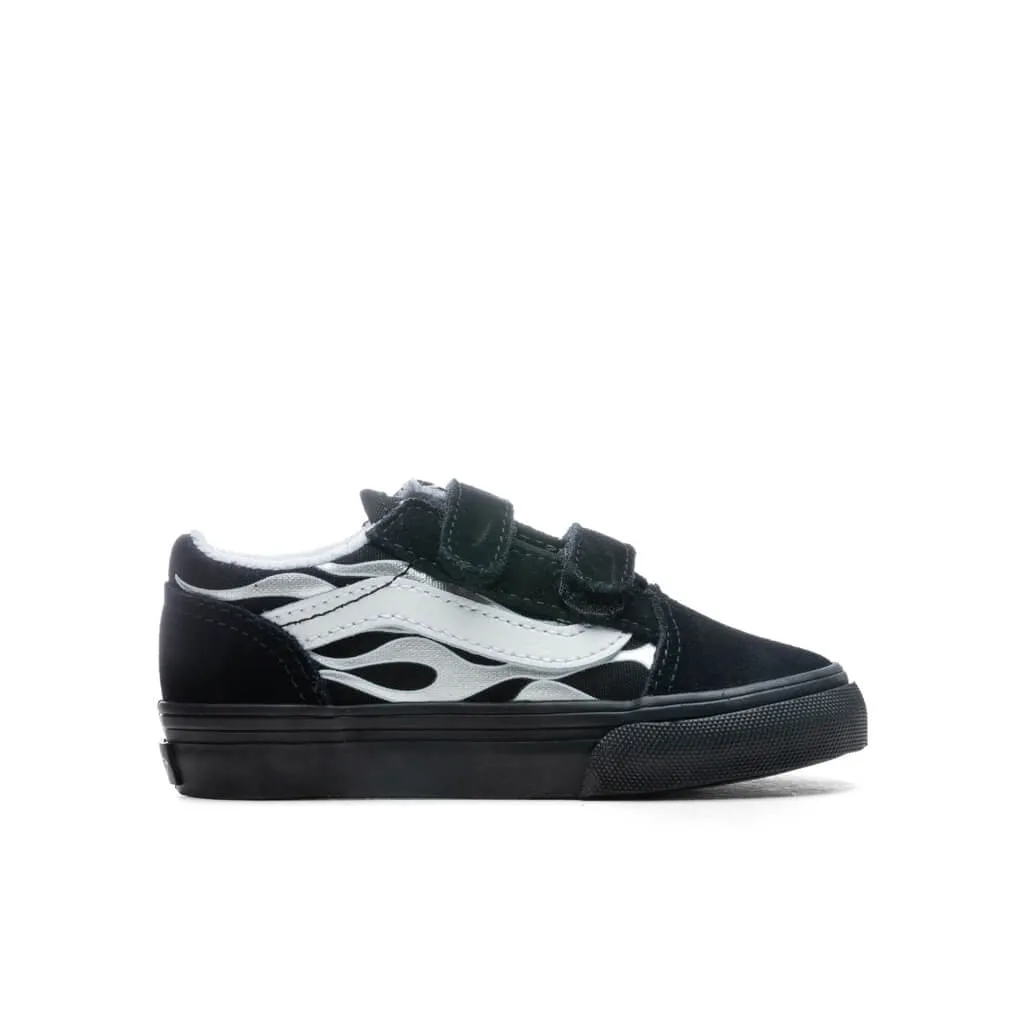 Toddler Old Skool V Metallic Flame - Black/Silver