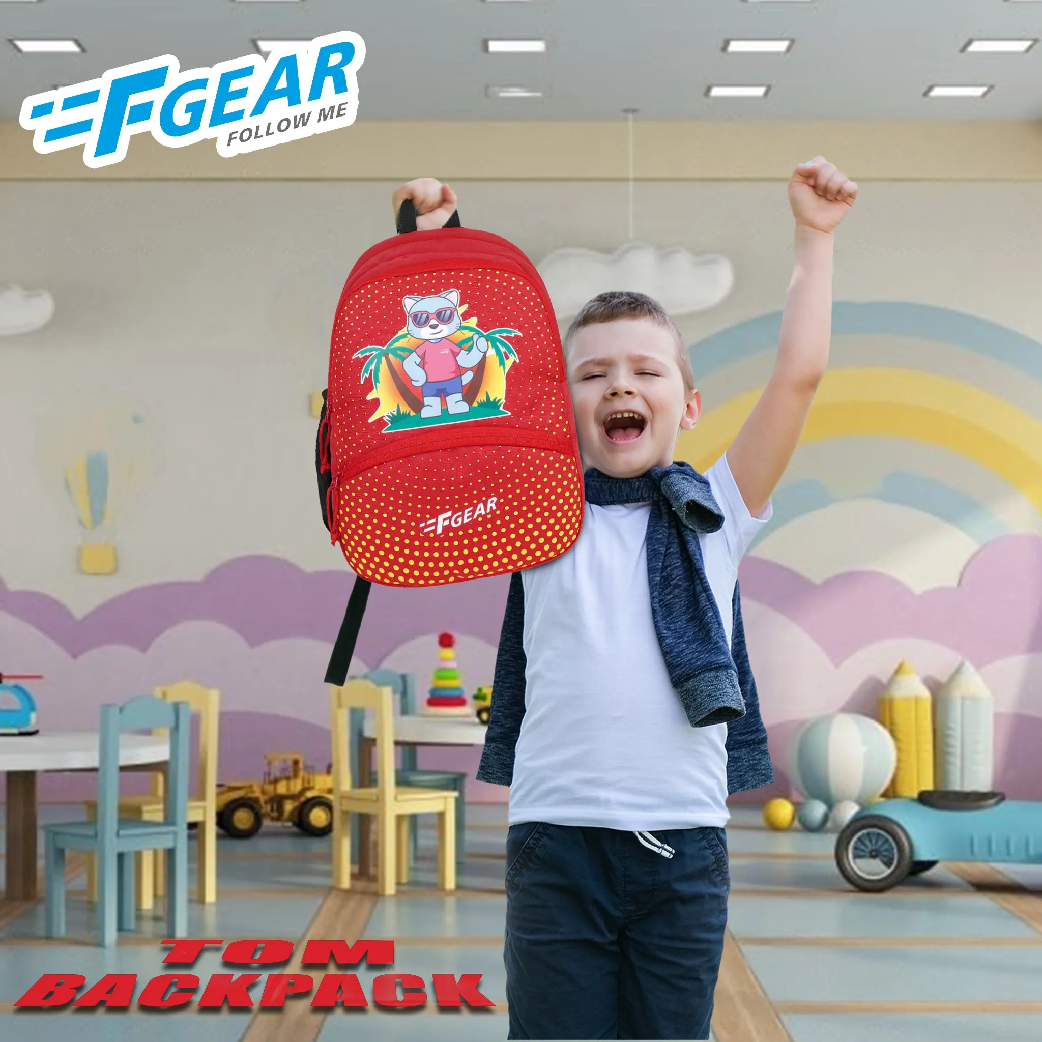 Tom 14L Red Kids Backpack