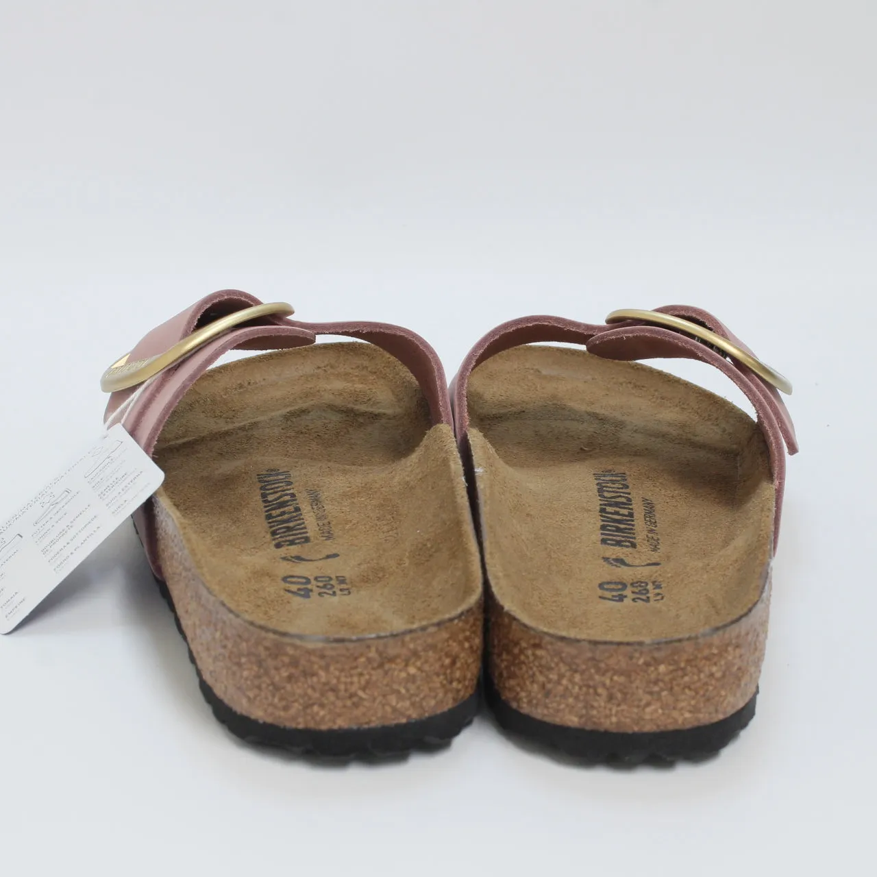 Womens Birkenstock Madrid Big Buckle Old Rose Nubuck